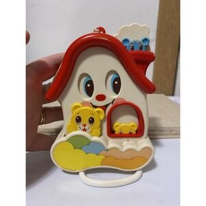 VTG 1986 Sankyo Musical Action Baby Display Toy Battat Pop Goes The Weasel Works